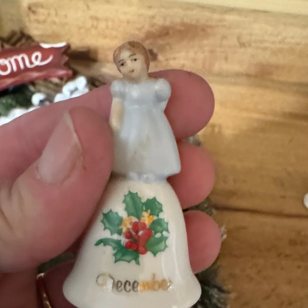 Festive Snowman Wreath with Welcome Sign and 3 December Bells
